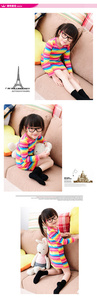 Wholesale Online Shopping Casual Red Striped Long Sleeve Short Dresses for Kids Girls From China Factory - Product Image 6