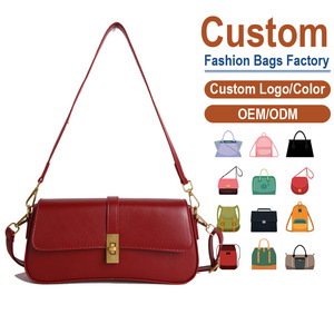 Bolso de Hombro de Moda de Piel Sintética PU con Diseño de Piel de Vaca para Mujer, Bandolera de Una Sola Correa de Poliéster Resistente al Agua, Venta al por Mayor - Product Image 1