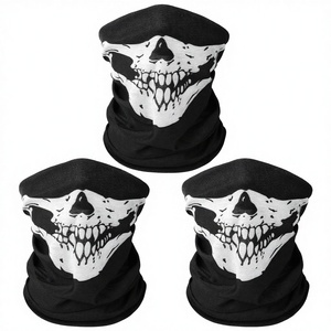 DiULi Set di 3 Maschere Balaclava Unisex Traspiranti per <span class=keywords><strong>Moto</strong></span>/Ciclismo, Protezione UV, Antivento, Elastico e Regolabile - Product Image 3