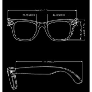 Nuovi Occhiali Intelligenti AI HD 800W con Fotocamera, Traduzione, Registrazione Video, Scatto Foto, Visualizzazione Immagini e Cavo di Ricarica - Product Image 2
