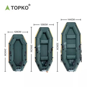 Boats TOPKO Buy Cheap 1 Person Pvc Inflatable Surfing Fishing Kayak Pedal Folding Rowing Canoe Boats For Sale