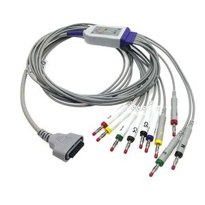 Compatible Edan SE-1515 DX12 Holter ECG Cable <b>10</b> Lead <b>12</b>-channel TPU Leadwires 75CM RoHS Certified - Product Image 2