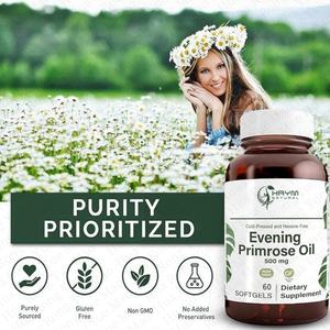カスタマイズされた天然有機イブニングプリムローズオイル、脂肪酸由来ソフトカプセル、神経と心臓の健康をサポート - Product Image 4