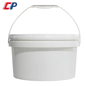 Customized OEM Logo Color Printing PP Material Water Liquid Container Oval Bucket Plastic Pail
