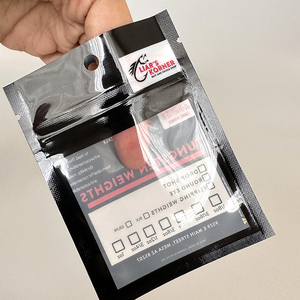 Sachet Ziplock personnalisé avec logo imprimé pour appâts de pêche, avec fenêtre transparente et trou de suspension, pour leurres et accessoires de pêche - Product Image 3