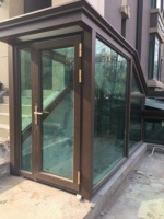 Solárium Prefabricado Moderno de Aluminio con Alto Aislamiento Térmico, Fácil Instalación, Doble Vidrio Templado, Vidrio Bajo Emisivo, Jardín de Invierno