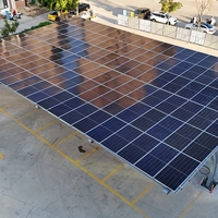 Structure en acier ZAM/HDG pour carport solaire avec garantie de performance de 25 ans pour le stationnement résidentiel