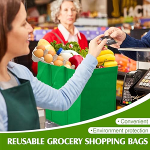 Bolsas de Compras Ecológicas Reutilizables con Base Reforzada, Hechas de Polipropileno 100% No Tejido - Product Image 5