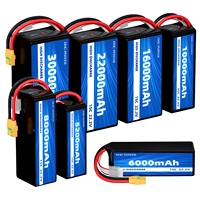 DHC-POWER 2200mAh 2S 7.4V 25C Paket Baterai Cair dengan Konektor XT60 untuk Drone FPV Racing Quadcopter Freestyle