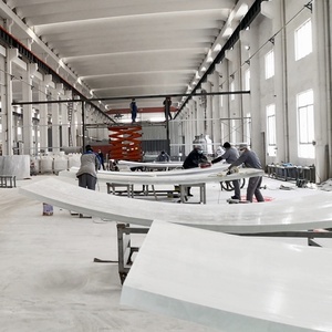 Hồ bơi ngoài trời Acrylic hồ bơi trên mặt đất vòng cong Acrylic hồ bơi - Product Image 5