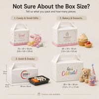 Boîtes d'emballage en carton recyclé auto-érectables sur mesure pour sushis, bonbons, snacks, cadeaux de fête, avec design de carte portable
