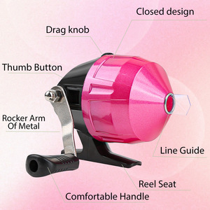 Mulinello da pesca racchiuso di alta qualità rosa per i bambini a prendere rapidamente <span class=keywords><strong>il</strong></span> mulinello da pesca - Product Image 5