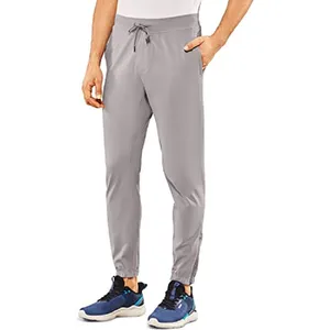 Herren Plain Golfhose Dry Slim-Fit Stretch stoff Unisex Laufhose Spandex Band Kordel zug Reiß verschluss Manschetten Jogging hose