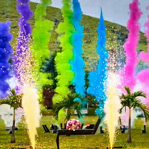 Máquina de revelación de género TNT al por mayor con inicio de un solo clic, cañón pulverizador de polvo rosa y azul para baby shower, fuegos artificiales SFX para fiestas - Product Image 5