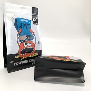 Pochette transparente givrée avec fermeture éclair, sac plat à fond plat pour petites pièces, matériel, <span class=keywords><strong>poudre</strong></span> de craie - Product Image 2