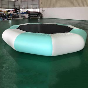 Phổ biến công viên nước <span class=keywords><strong>Inflatable</strong></span> nổi nước <span class=keywords><strong>Trampoline</strong></span> với Slide cho công viên giải trí - Product Image 6