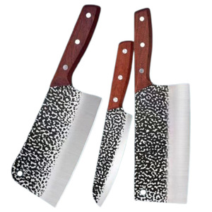 Carbon Steel Slicing Knife 18 In Hand Forged Kitchen Knife For Chopping Meat - Product Image 5