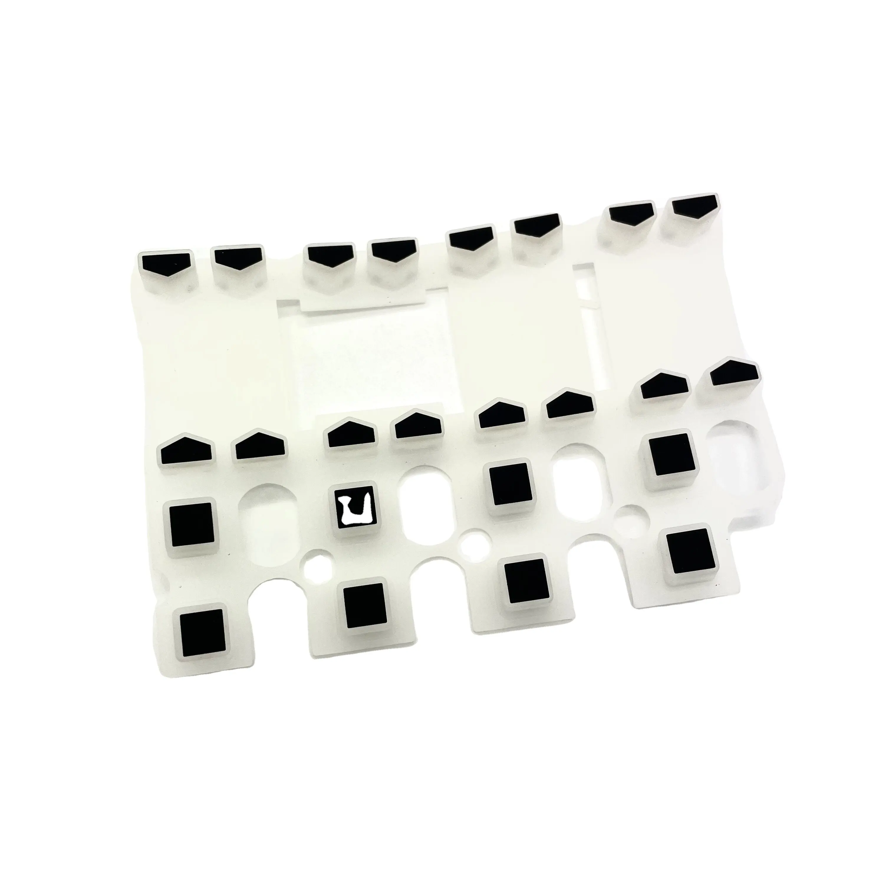 Varios tipos de botón de silicona Tamaño de alta calidad Personalizado ODM OEM Molde Teclado de botón pulsador de goma de silicona conductora de carbono