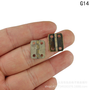 Mini bisagra de hierro de 16x13mm con 4 orificios para montaje en superficie para caja de madera G14 15 - Product Image 3