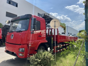 Dongfeng6 * 4 משאית רכוב מנוף מחיר טוב 6ton 8ton ישר המנוף עם מנוף - Product Image 2