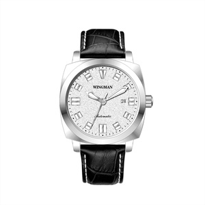 Montre mécanique automatique pour homme, montres en acier inoxydable, date, MIYOTA 9015, bracelet en cuir saphir, montre étanche - Product Image 2