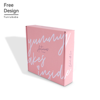 Scatola di Spedizione Rosa Riciclabile in Cartone Ondulato a Tre Strati con Logo Personalizzato, Laminazione Lucida e Goffratura, Prezzo all'Ingrosso