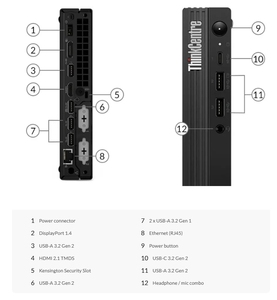 ThinkCentre m80q Gen3 cho Lenovo 12th thế hệ <span class=keywords><strong>Intel</strong></span> Core i9-12900T <span class=keywords><strong>vPro</strong></span> Win 11 Pro 32 GB Tiny q670 Dấu Chân Nhỏ - Product Image 5