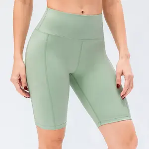 High Waist Butt Lifting Sport Running Yoga Shorts Quick Dry Body Building Pants