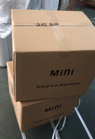 Machine à glace frite en acier inoxydable, mini congélateur à glace pour usage domestique