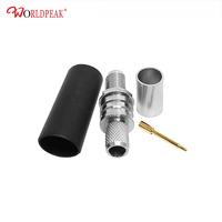 Proveedor de fábrica SMA/RPSMA Tipo 50Ohm Conector de cable Latón RPSMA Hembra Jack Bulkhead Crimp EZ WDFR240 Cable H155 RG59
