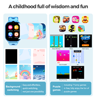 Montre intelligente pour enfants GPS LT52 avec grand écran IPS de 2,01 pouces, 4G, étanche, téléphone pour enfants, appel vidéo, 1000 mAh, contrôle par application, montre intelligente pour étudiants