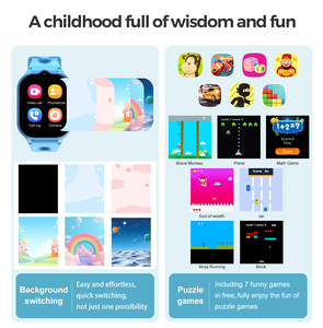 นาฬิกาสมาร์ทวอทช์เด็ก LT52 หน้าจอ IPS ขนาดใหญ่ <span class=keywords><strong>2</strong></span>.01 นิ้ว รองรับ GPS 4G กันน้ำ โทรศัพท์เด็ก วิดีโอคอล แบตเตอรี่ 1000mah ควบคุมผ่านแอพพลิเคชั่น สำหรับนักเรียน - Product Image 3