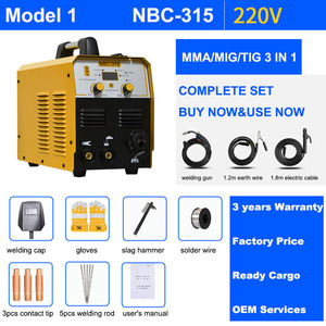 Machine à souder portable MMA/MIG/TIG IGBT AC sans air à protection gazeuse CO2 110V&220V, NBC-315 - Product Image 6