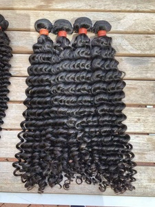 อาลีบาบา ขายส่งผมแท้แบบลอนลึก ผมมาเลเซียแบบมัด  ผมสองชั้นเย็บด้วยเครื่องจักร  ต่อผมคุณภาพดีที่สุด - Product Image 5