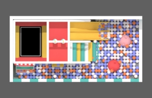 Aire de jeux intérieure de petite taille de 3,4 m * 7,5 m ou sur mesure, parc d'attractions, château malicieux pour de nombreux enfants - Product Image 3