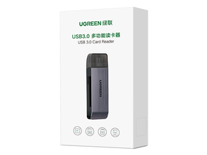 Lecteur de cartes UGREEN CM180 portable USB 3.0 multifonction 4 en 1 TF <span class=keywords><strong>SD</strong></span> MS CF, <span class=keywords><strong>adaptateur</strong></span> de <span class=keywords><strong>carte</strong></span> mémoire <span class=keywords><strong>flash</strong></span> pour PC Macbook - Product Image 6