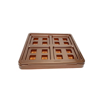 Barquette en plastique pour chocolat de qualité alimentaire à 16 cavités, barquette d'emballage personnalisée avec insert
