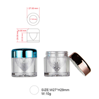 Boîte vide pour masque à lèvres, pot de crème visage en plastique ABS couleur unie, flacon vide pour rouge à lèvres, boîte de sous-emballage, emballage cosmétique