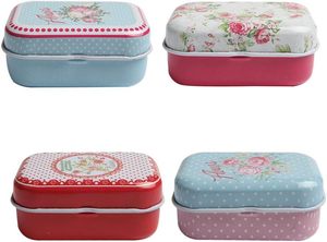 Mini flor baratija joyería moneda hojalata caja de almacenamiento pequeña caja de lata <span class=keywords><strong>Rectangular</strong></span> - Product Image 2