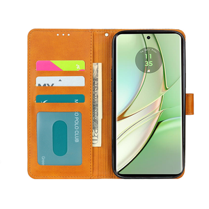 Funda de cuero Flip Wallet Phone Case para <span class=keywords><strong>Motorola</strong></span> <span class=keywords><strong>Edge</strong></span> 50 Ultra G56 G86 G05 <span class=keywords><strong>Edge</strong></span> 60 Pro <span class=keywords><strong>G</strong></span> Stylus 5G 2025 Ranuras para tarjetas Cubierta magnética - Product Image 3