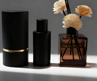 Flacon de parfum en verre vide 30ml 50ml 100ml, flacon de parfum cosmétique, huile parfumée, flacons de parfum en verre avec emballage boîte 50ml