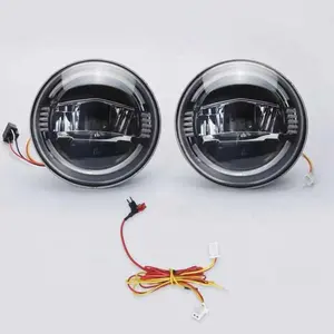 Para JEEP Wrangler JK 7 polegadas Led Rodada Luz 12V Padrão Led Faróis 2007-2017