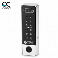 Clavier de contrôle d'accès étanche IP66 entièrement encapsulé, lecteur biométrique extérieur de reconnaissance faciale et d'empreintes digitales, intelligent Bluetooth TTLock
