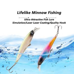 Señuelo duro de ABS blanco con cuentas de sonido, 9cm/7.2g, para pesca de lucioperca, lubina, peces de agua dulce, lubina, carpa, Luo Fei - Product Image 3