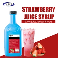 Aardbeiensap Geconcentreerde Fruitsiroop Vloeibare Ingrediënten Voor Bubble Tea Smoothie Slush Fruitige Thee Van Merken Melkthee Winkel