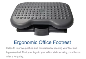 Reposapiés de masaje para muebles de oficina, reposapiés de altura ajustable en la espalda - Product Image 5