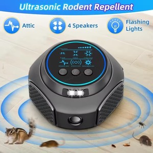 360 °   <span class=keywords><strong>Appareil</strong></span> répulsif à ultrasons contre les nuisibles, répulsif électronique intelligent contre les souris, les moustiques et les insectes, outil de lutte contre les rongeurs pour l'intérieur - Product Image 4