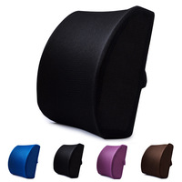 Coussin de soutien lombaire ergonomique en maille tricotée 3D pour chaise avec housse amovible et lavable, rembourrage en mousse à mémoire de forme
