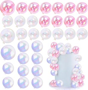 2026 New Baking Foam Wholesale Factory Party <b>Supplies</b> 20pcs Mixed Ball One Bag Birthday <b>Cake</b> <b>Decoration</b> Topper Flash Pastel Ball - Product Image 1