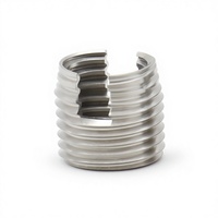 Inserts filetés autotaraudeurs à paroi mince 302 SS303, type fendu interne/extérieur, protection de filetage intégrée, métriques M18 M20 M24